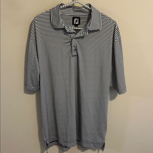FootJoy Men’s Striped Golf Polo. Size Large